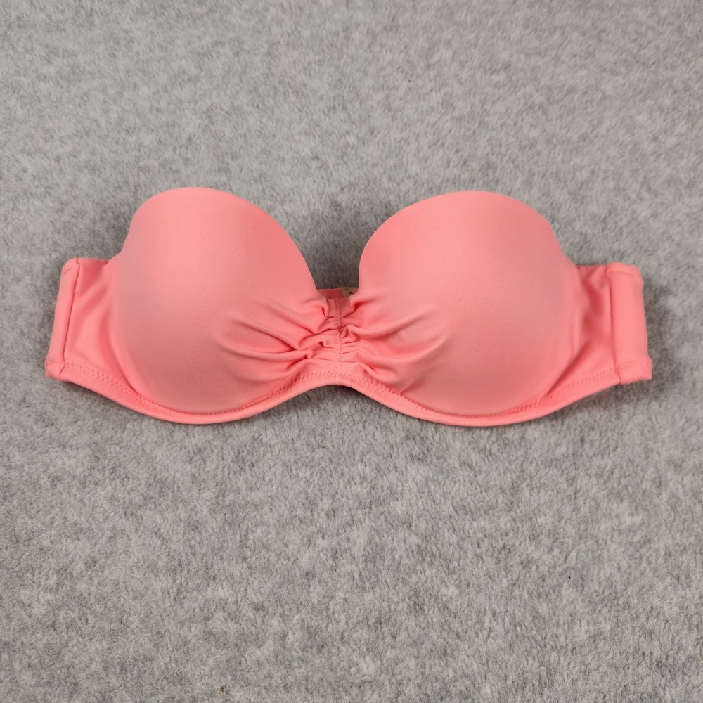 Victoria's‎ Secret The Flirt Bandeau Bra Womens 34B Strapless Push Up Swim Top